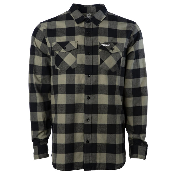 MotoCrew Flannel (Olive/Black)